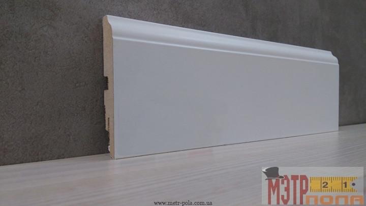 Плинтус МДФ белый Laccato bianco 82X15
