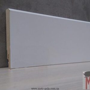 Плінтус МДФ Laccato bianco 96X16 прямий